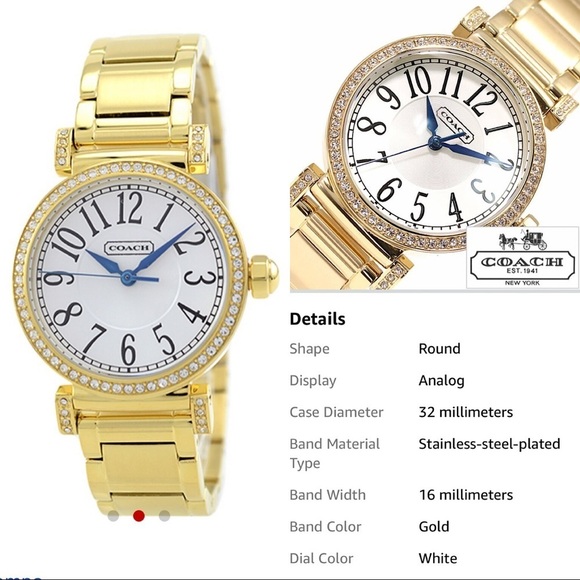 🔥Sales 🔥💖 Coach Women Watch 💖Holiday Gift Idea - Picture 5 of 8